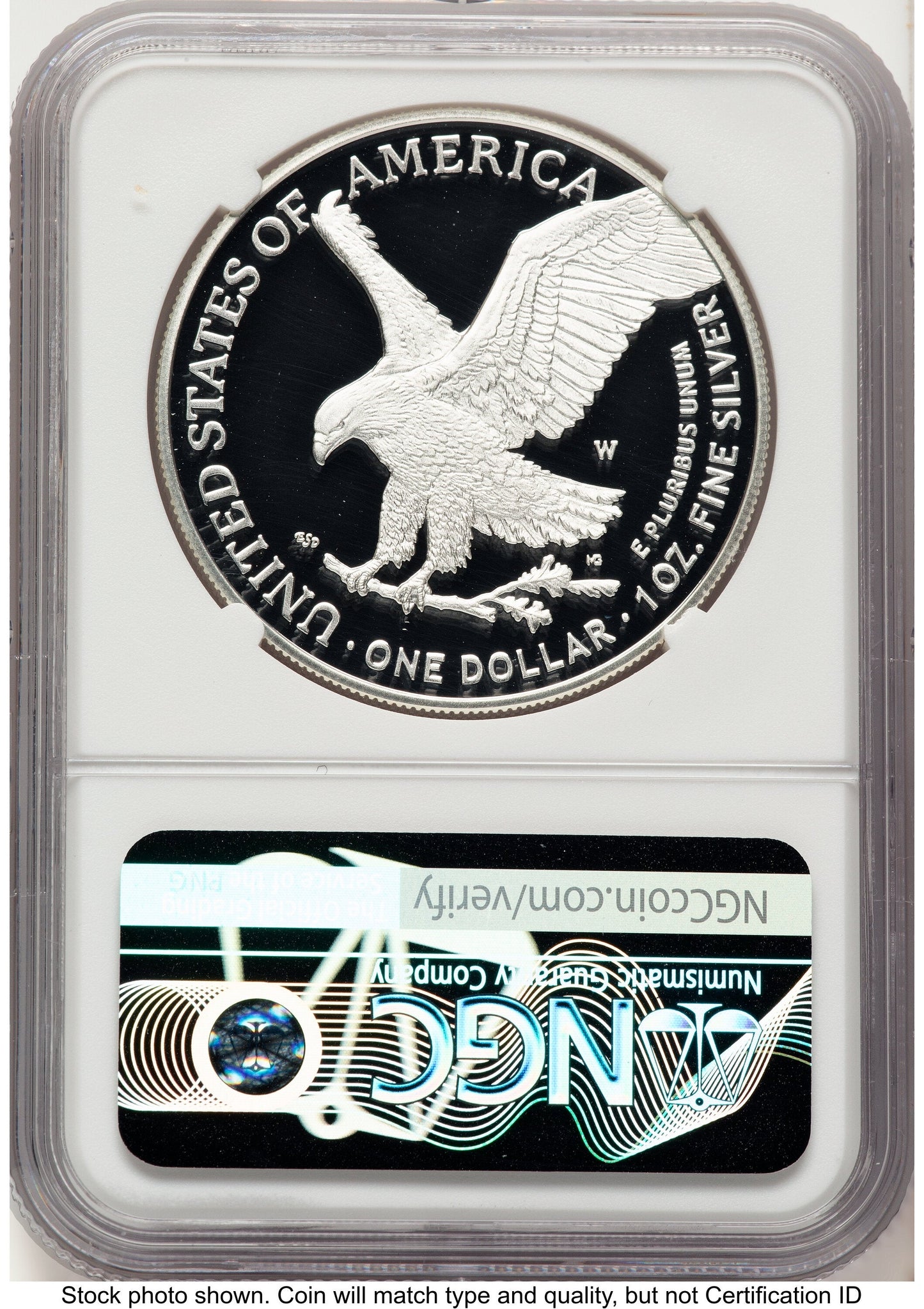 2025-W Proof Silver Eagle Privy U.S. Army 250th Anniversary 1 oz FDI Mike Castle NGC PF70