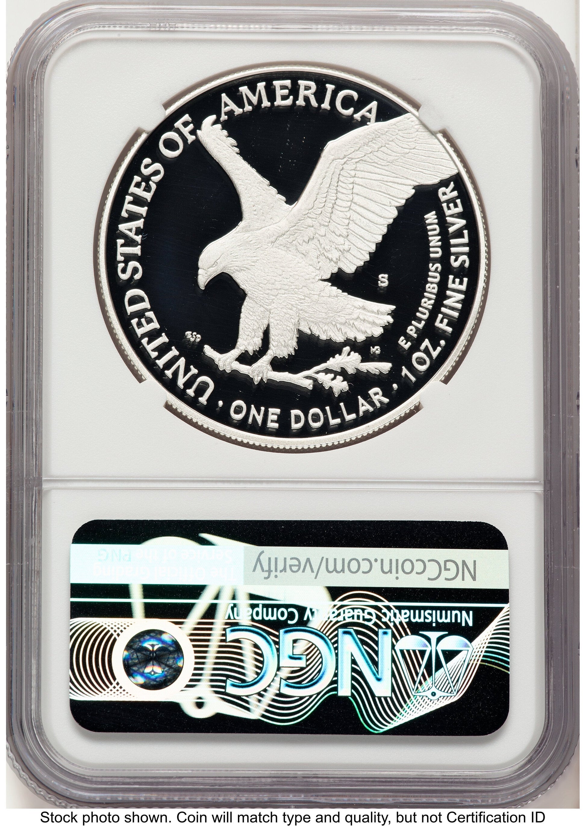 2025-S Proof Silver Eagle Privy U.S. Navy 250th Anniversary 1 oz FDI Mike Castle NGC PF70