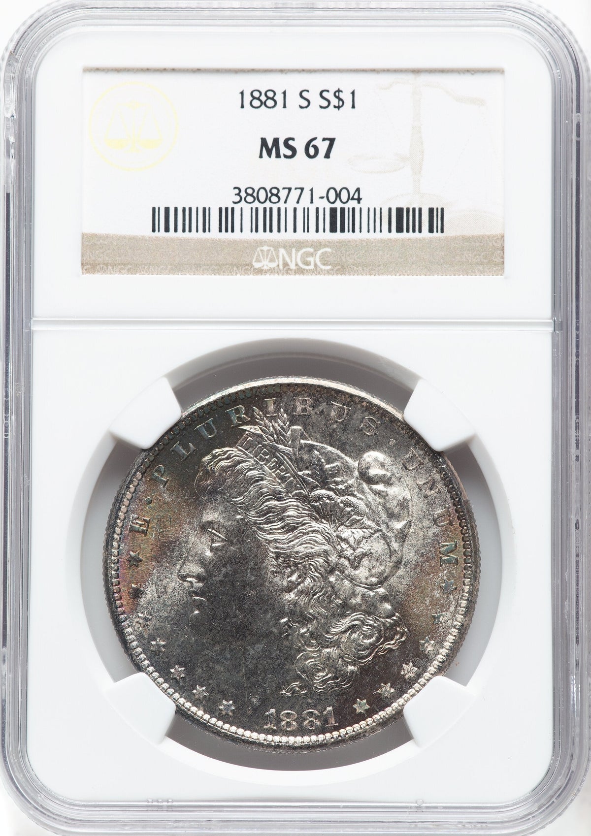 1881-S Morgan Dollar NGC MS67