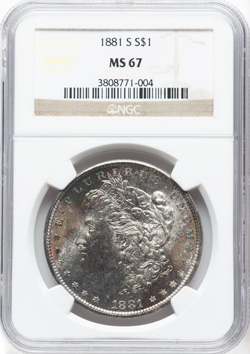 1881-S Morgan Dollar NGC MS67