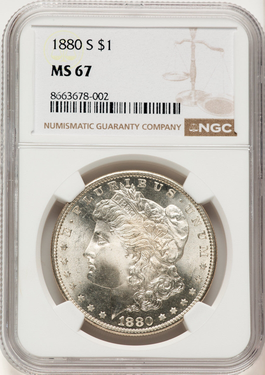 1880-S Morgan Dollar NGC MS67