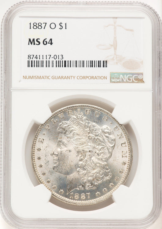 1887-O Morgan Dollar NGC MS64 (522479015)