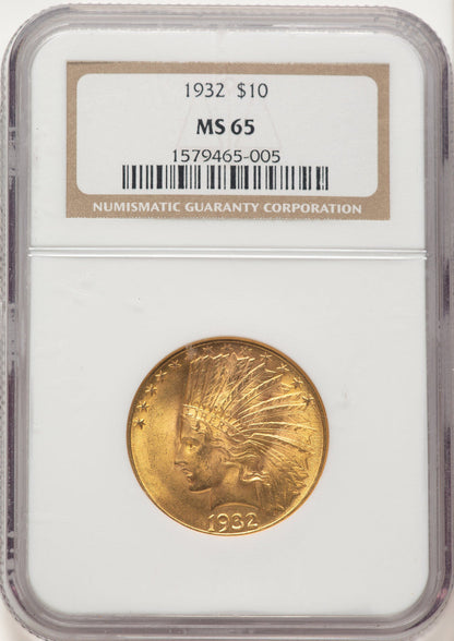 1932 $10 Indian Eagle NGC MS65