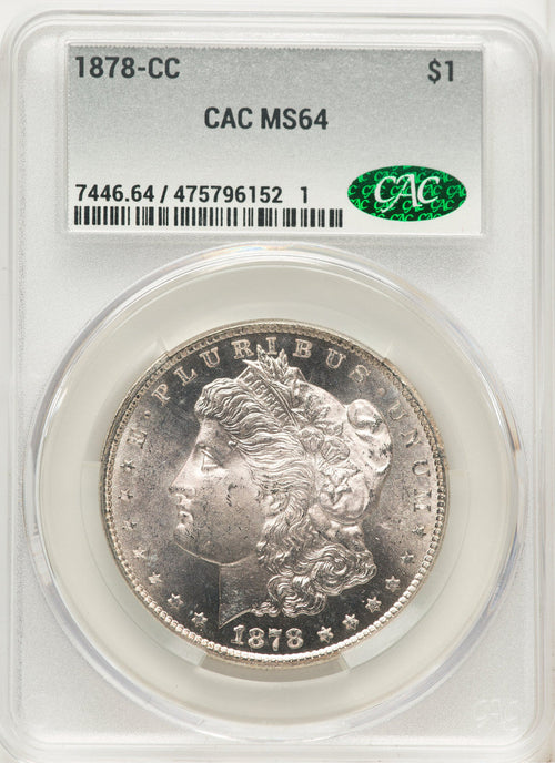 1878-CC Morgan Dollar CACG MS64