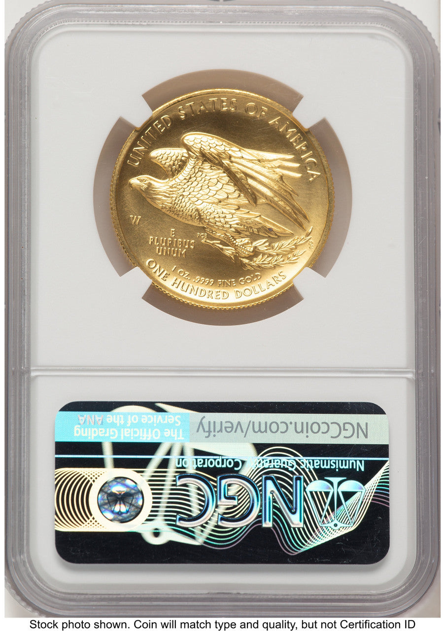 2015-W G$100 American Liberty High Relief Kenneth Bressett Red Book NGC MS70