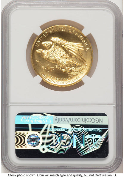 2015-W G$100 American Liberty High Relief Kenneth Bressett Red Book NGC MS70