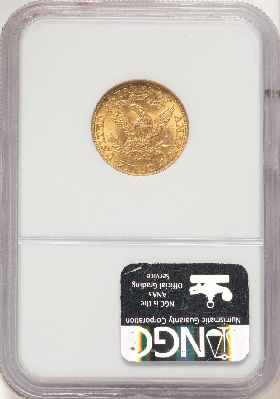 1891-CC $5 Liberty Half Eagle NGC MS63