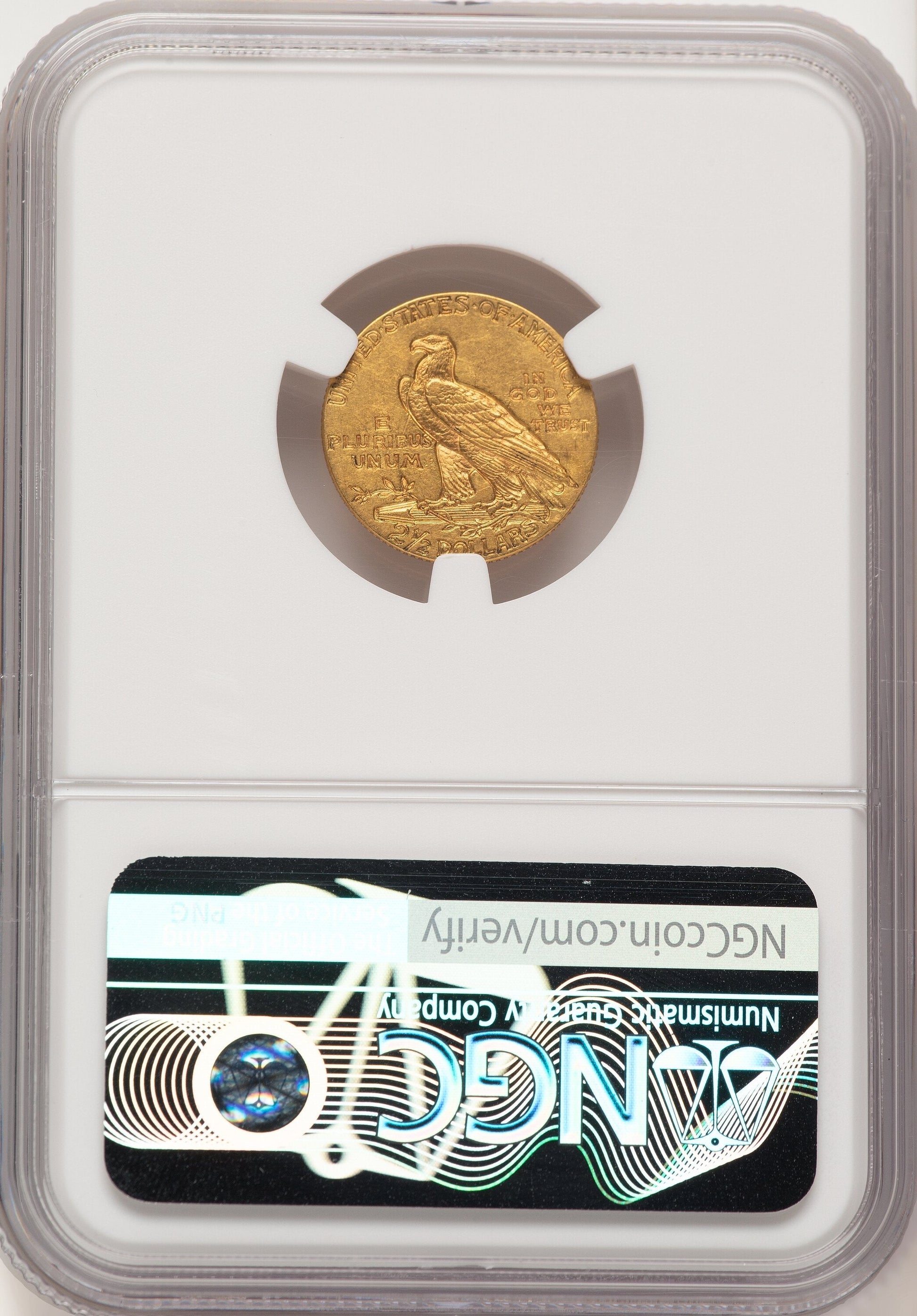 1915 $2.50 Indian Quarter Eagle NGC MS62