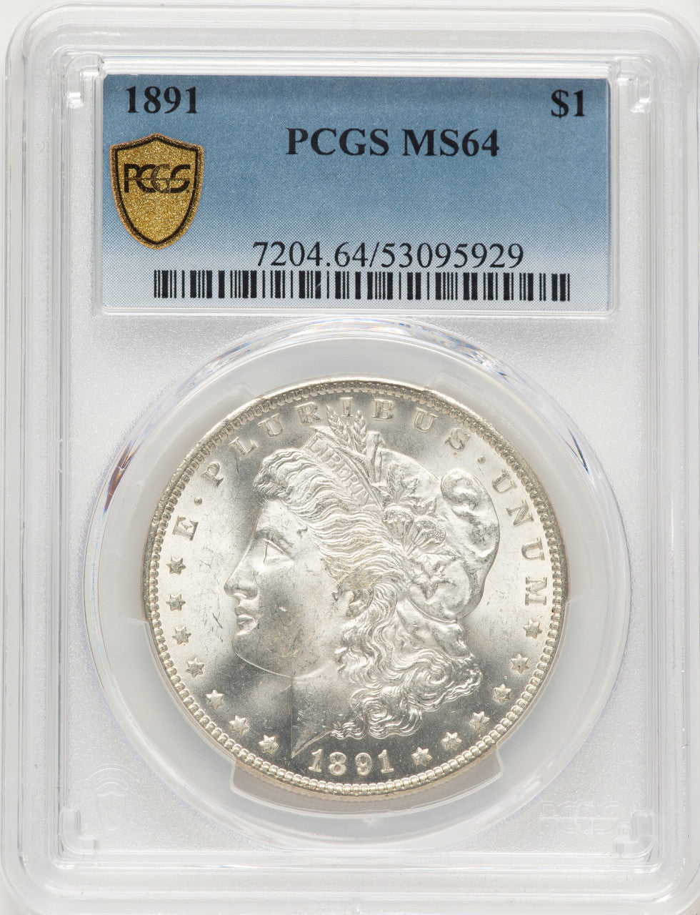 1891 Morgan Dollar PCGS MS64