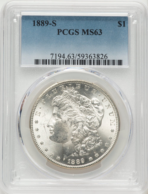 1889-S Morgan Dollar PCGS MS63