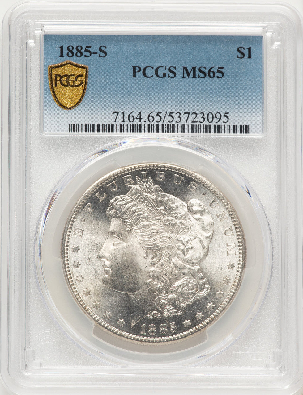 1885-S Morgan Dollar PCGS MS65