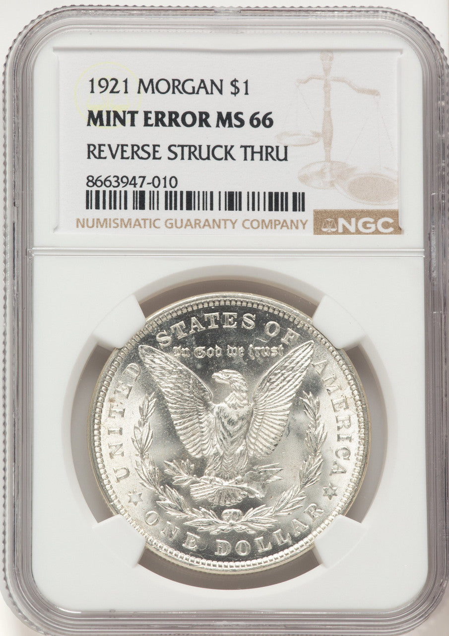 1921 Morgan Morgan Dollar NGC MS66