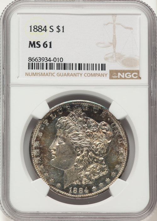 1884-S Morgan Dollar NGC MS61