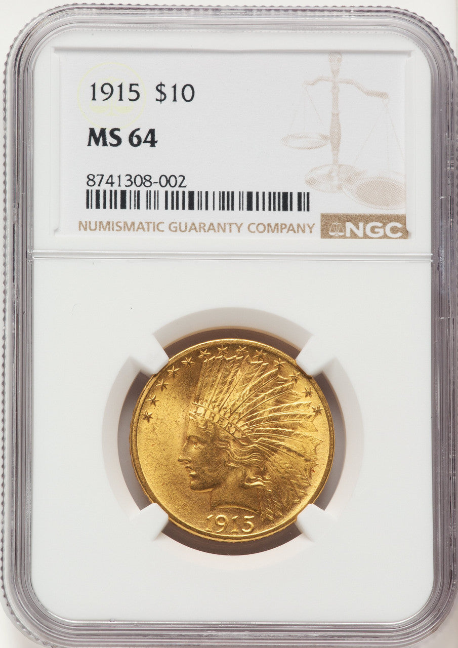 1915 $10 Indian Eagle NGC MS64