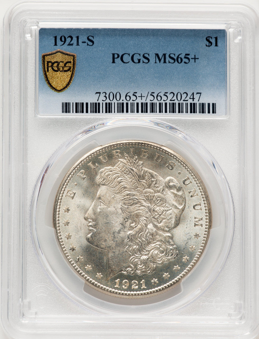 1921-S Morgan Dollar PCGS MS65+