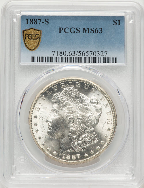 1887-S Morgan Dollar PCGS MS63
