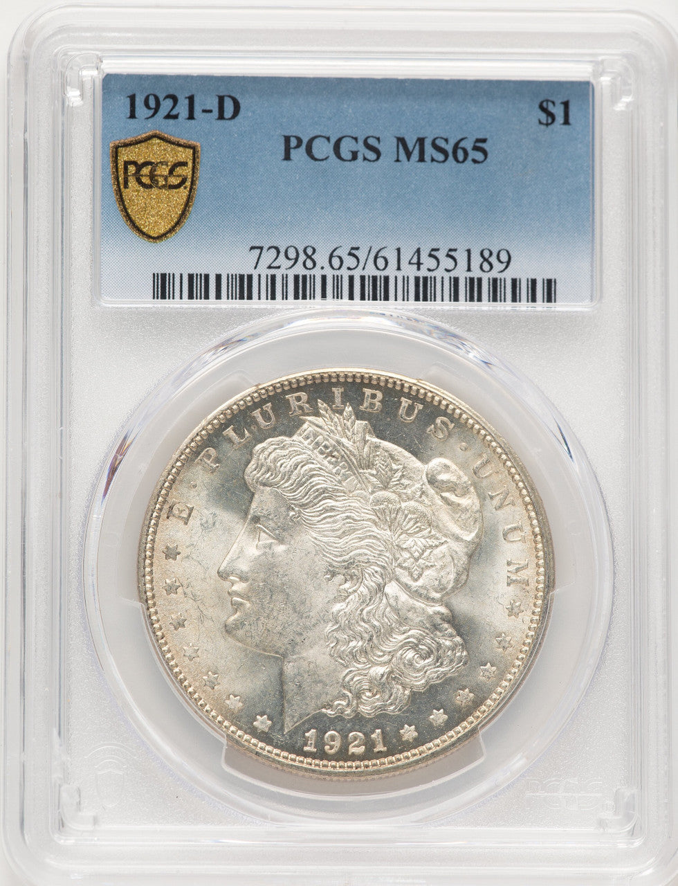 1921-D Morgan Dollar PCGS MS65