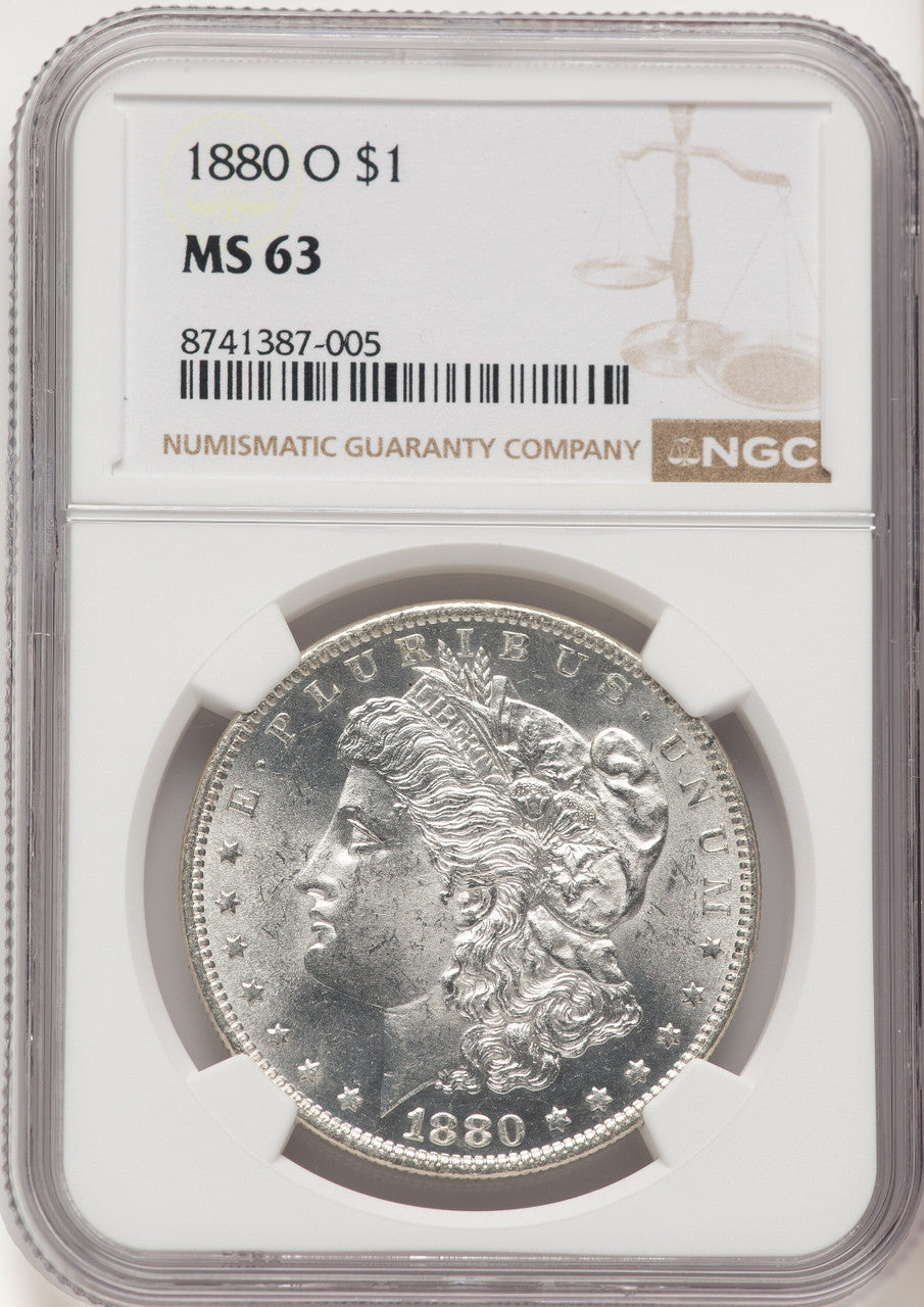 1880-O Morgan Dollar NGC MS63