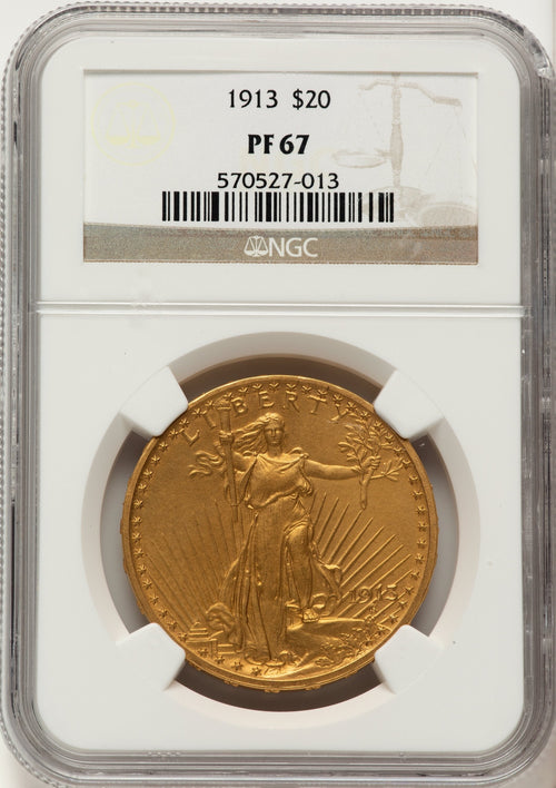 1913 $20 Proof Saint-Gaudens Double Eagle NGC PR67