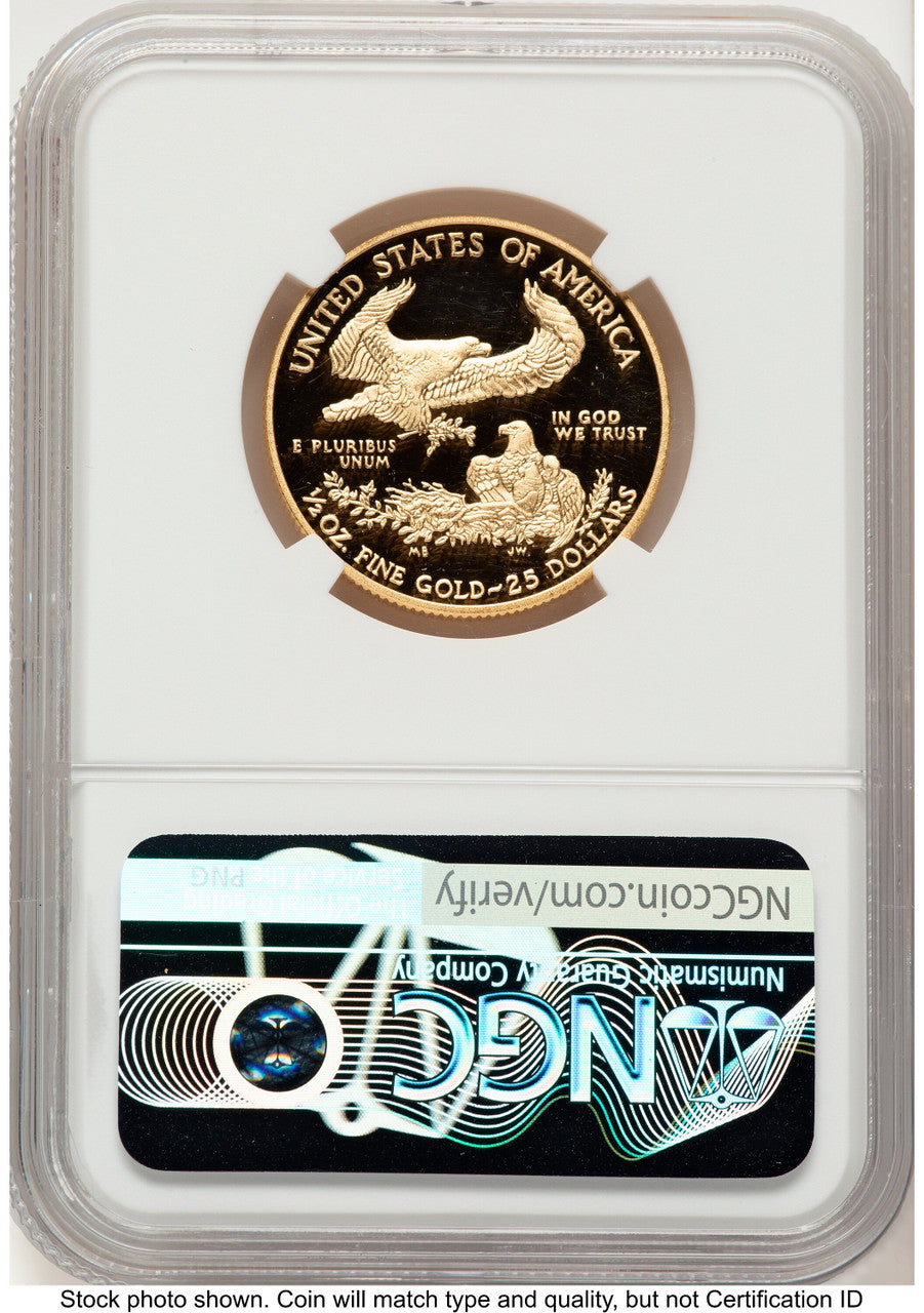 2015-W Proof Gold Eagle 1/2 oz NGC PF70 Ed Moy