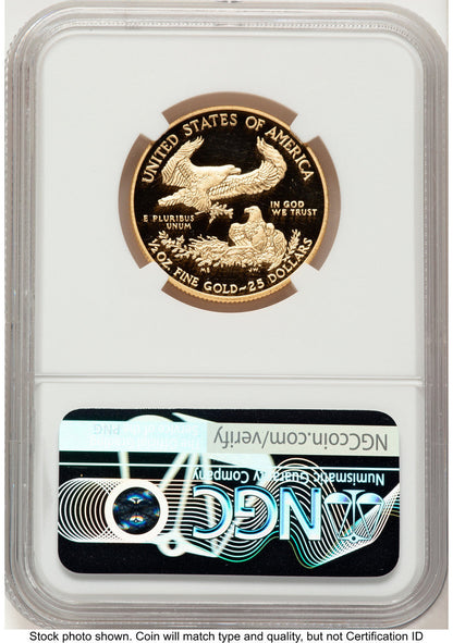 2015-W Proof Gold Eagle 1/2 oz NGC PF70 Ed Moy