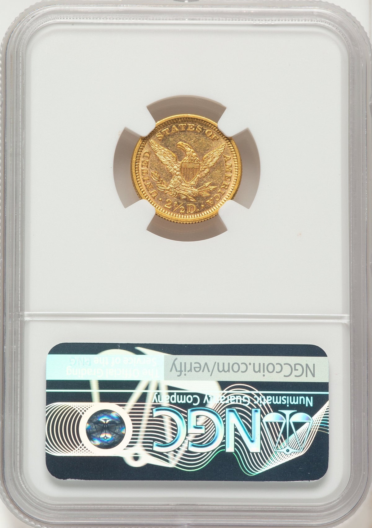 1868 $2.50 Liberty Quarter Eagle NGC MS60