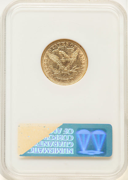 1869-S $5 Liberty Half Eagle NGC AU53