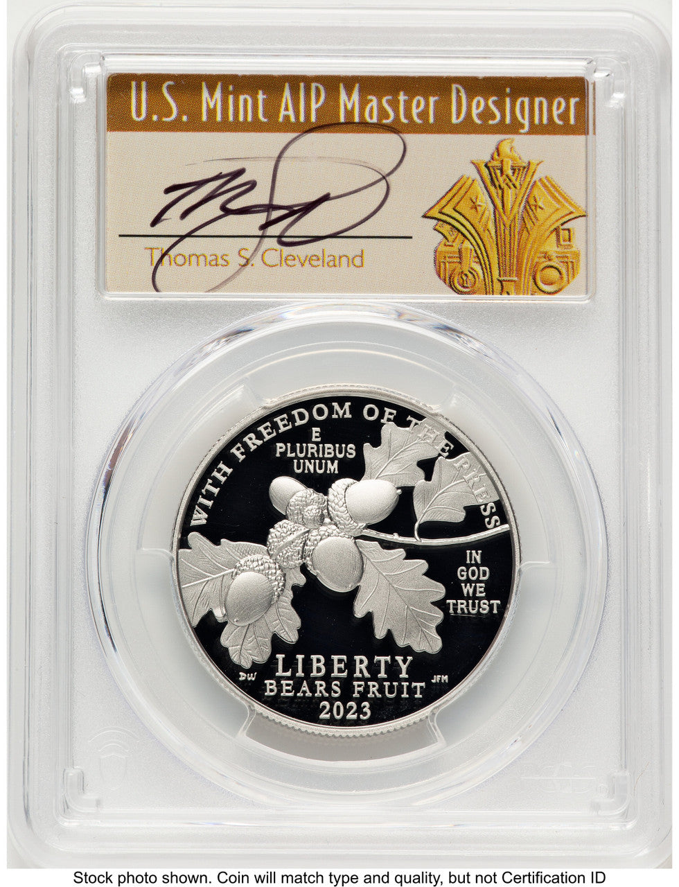 2023-W Proof Platinum Eagle 1 oz FDI Thomas Cleveland Art Deco Philadelphia PCGS PR70