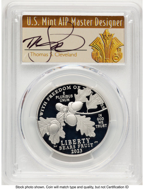 2023-W Proof Platinum Eagle 1 oz FDI Thomas Cleveland Art Deco Washington PCGS PR70