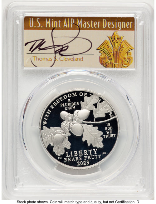 2023-W Proof Platinum Eagle 1 oz FDI Thomas Cleveland Art Deco Washington PCGS PR70