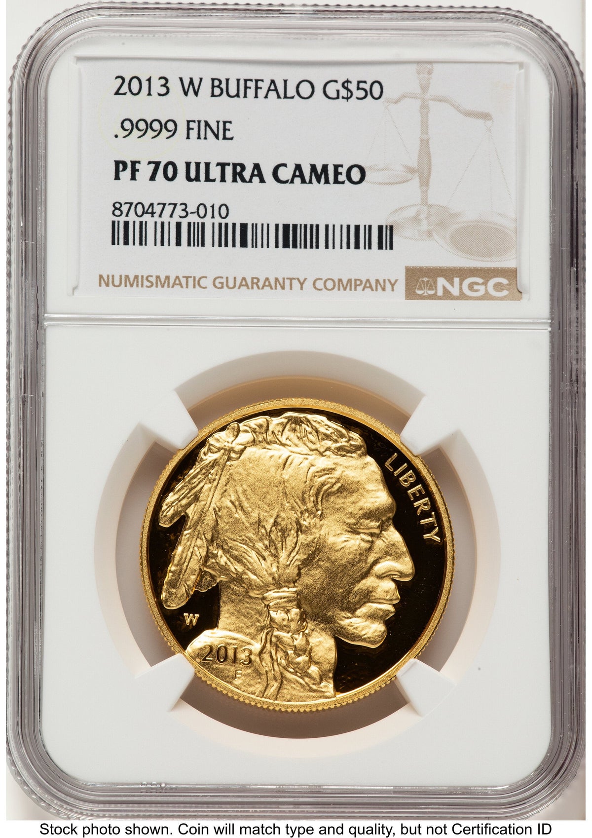 2013-W Proof Gold Buffalo 1 oz Brown Label NGC PF70