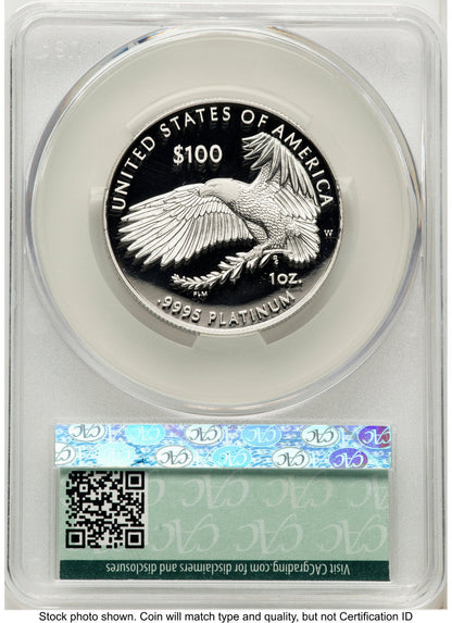 2023-W Proof Platinum Eagle 1 oz First Delivery CACG PR70