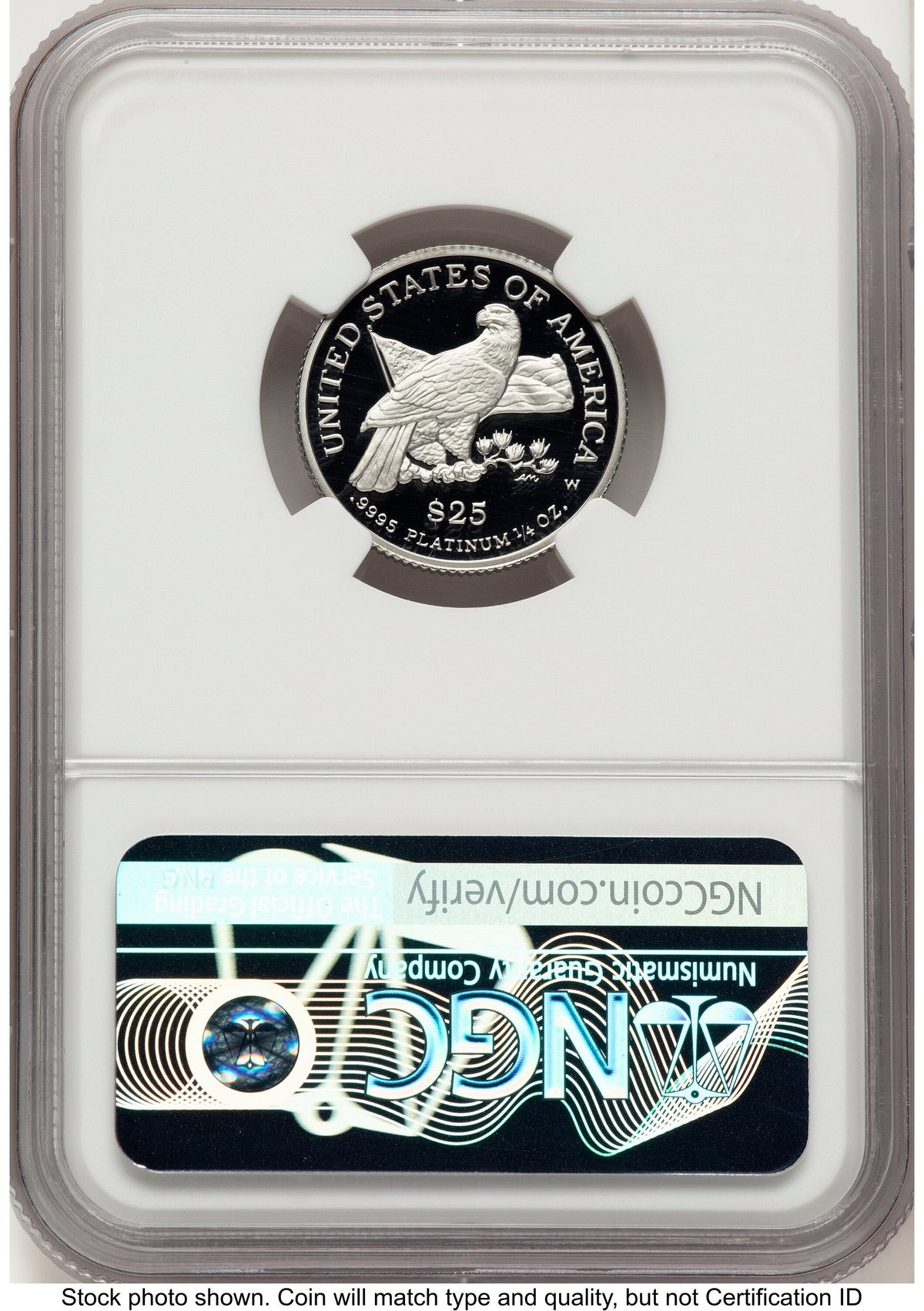 2003-W Proof Platinum Eagle 1/4 oz Brown Label NGC PF70