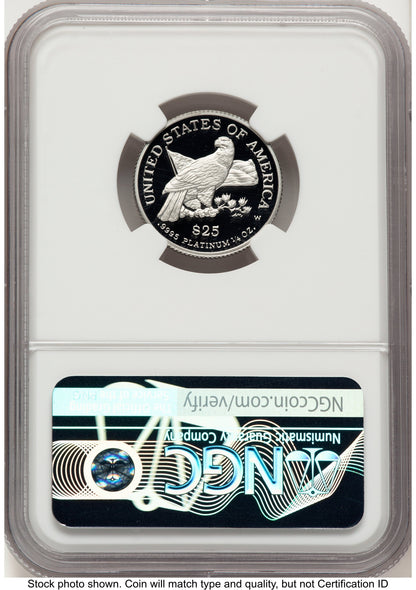 2003-W Proof Platinum Eagle 1/4 oz Brown Label NGC PF70