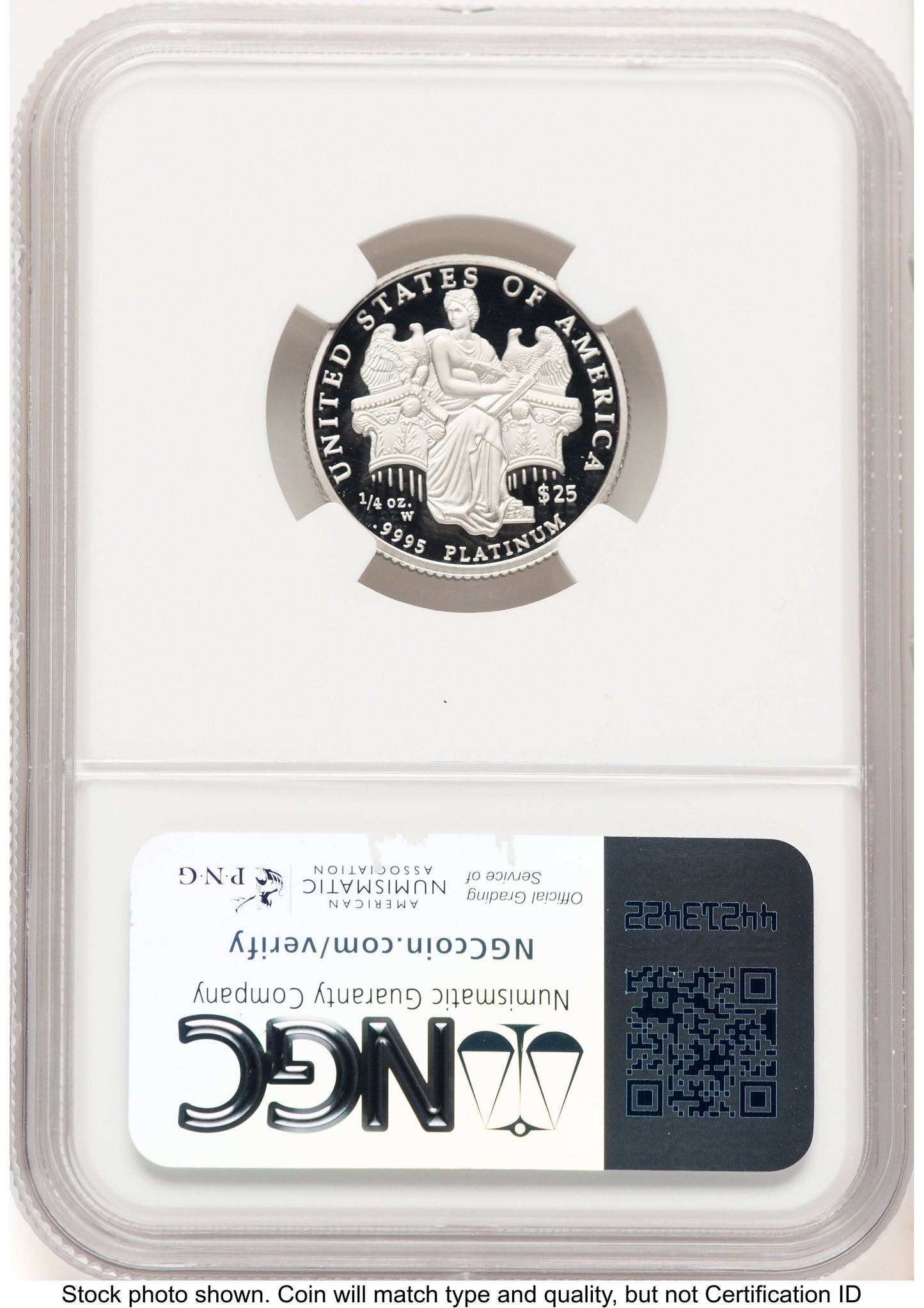 2006-W Proof Platinum Eagle 1/4 oz Brown Label NGC PF70