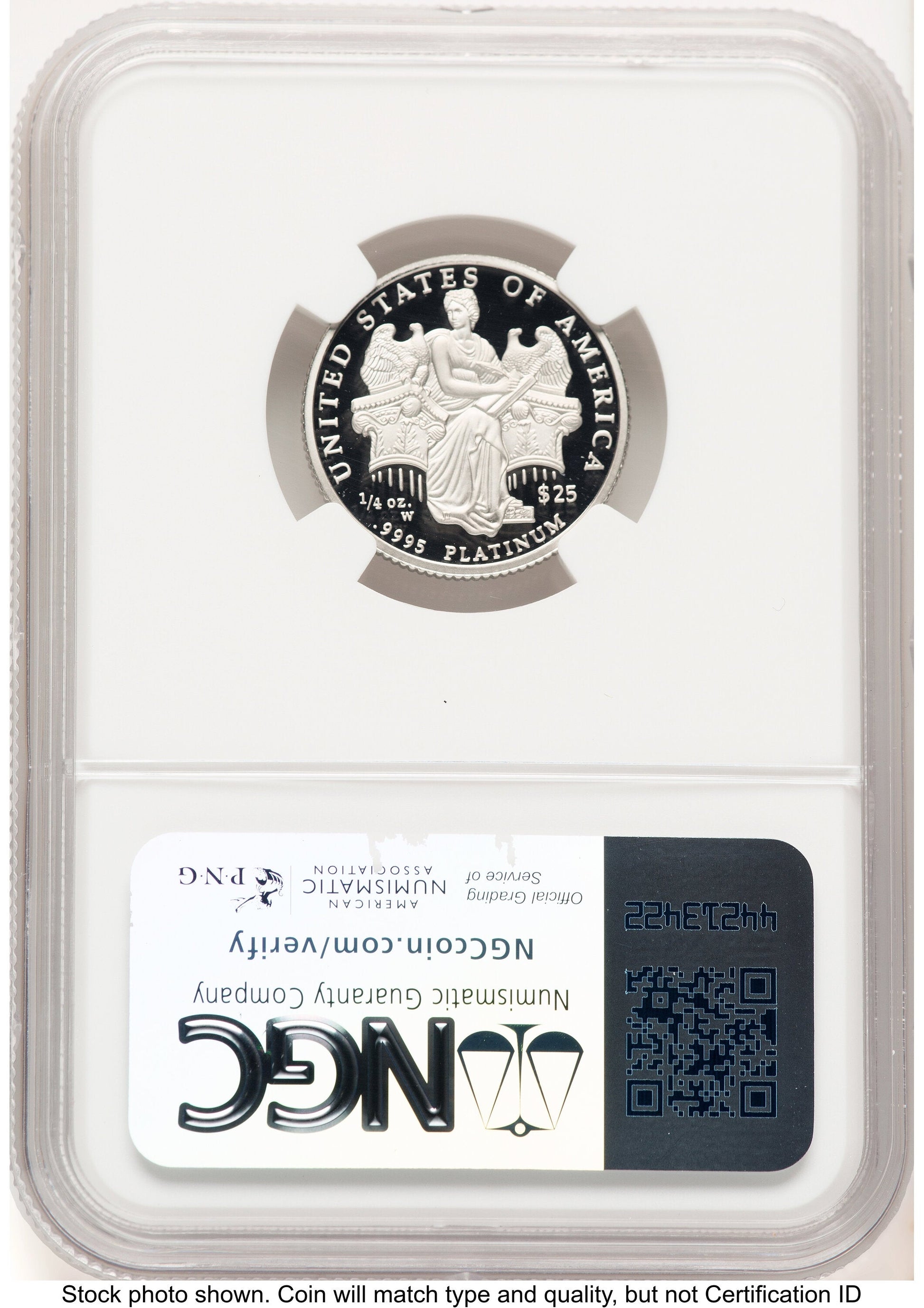 2006-W Proof Platinum Eagle 1/4 oz Brown Label NGC PF70