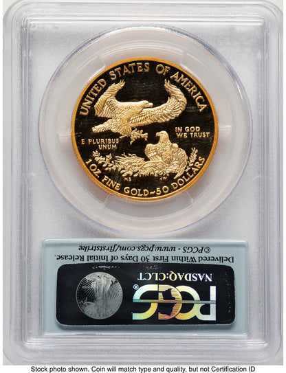 2013-W Proof Gold Eagle 1 oz FS Flag PCGS PR70