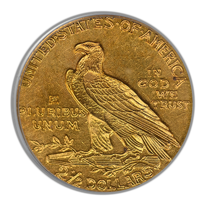 1911-D Indian Head Gold Quarter Eagle $2.50 PCGS AU50 CAC - Strong D