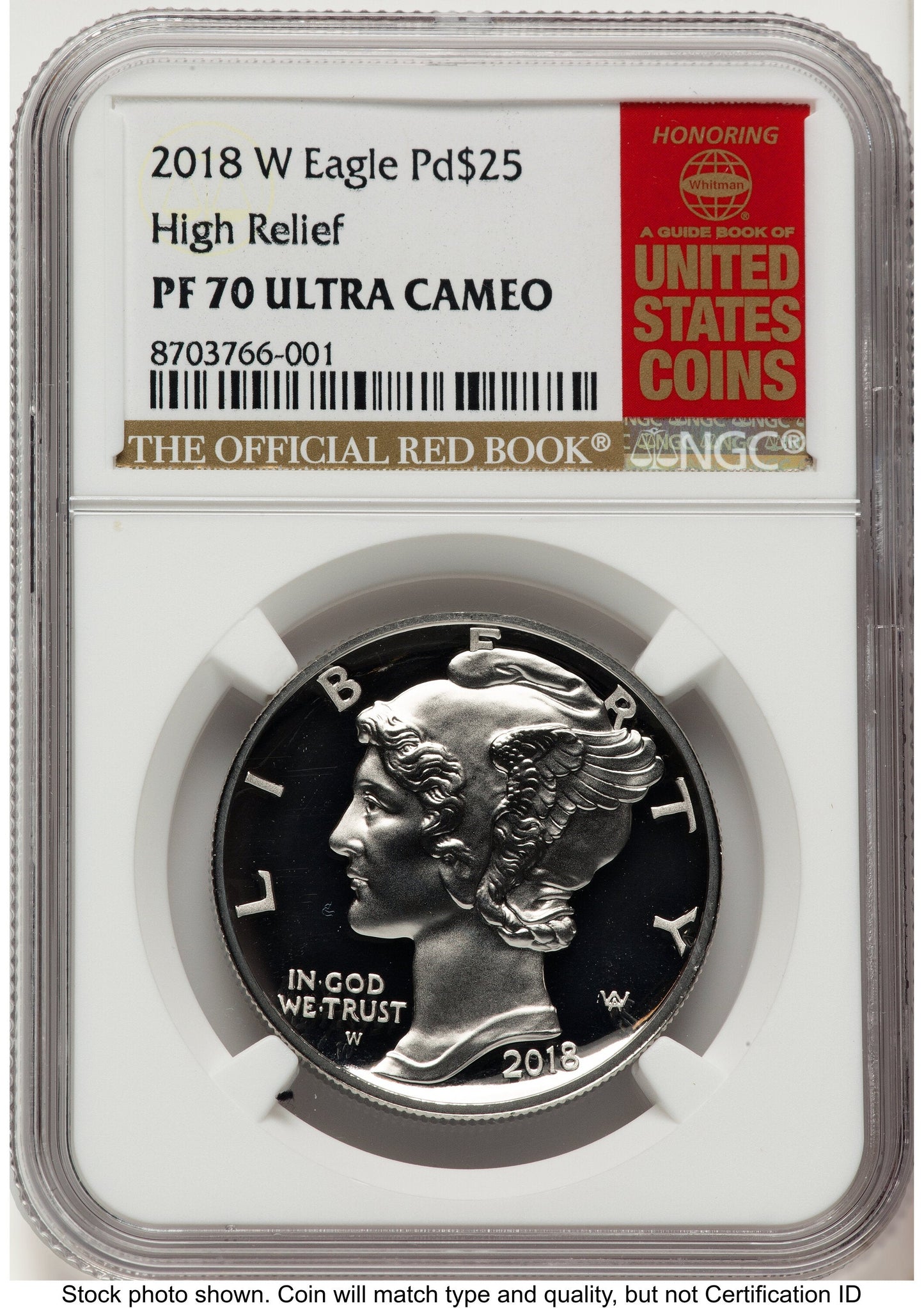 2018-W Palladium Eagle 1 oz Red Book NGC PF70