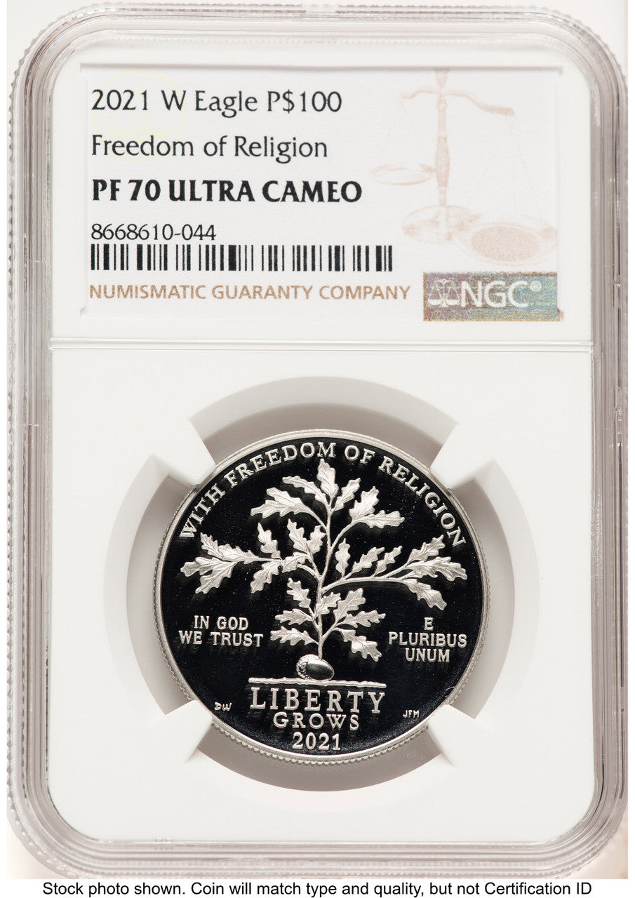 2021-W Proof Platinum Eagle 1 oz Brown Label NGC PF70