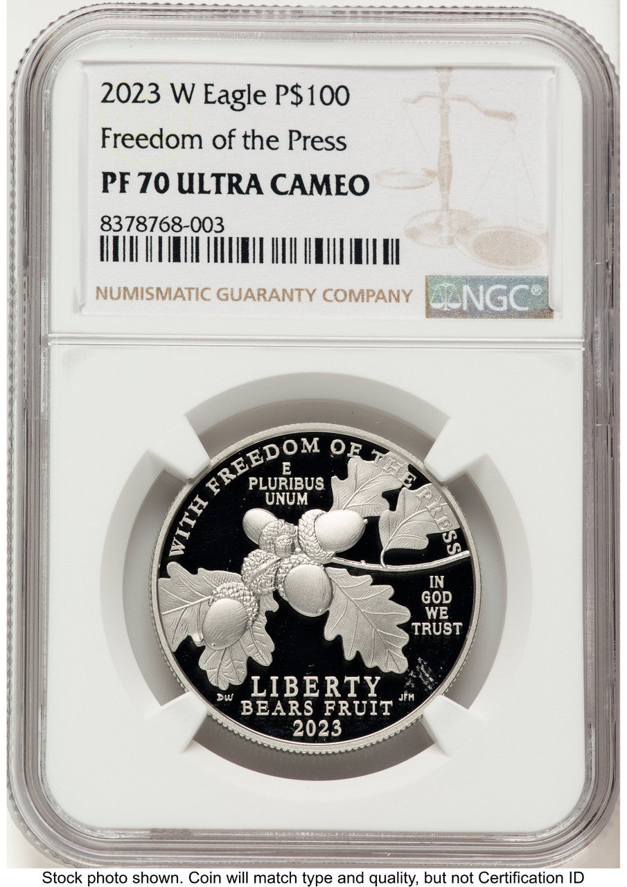 2023-W Proof Platinum Eagle 1 oz Brown Label NGC PF70