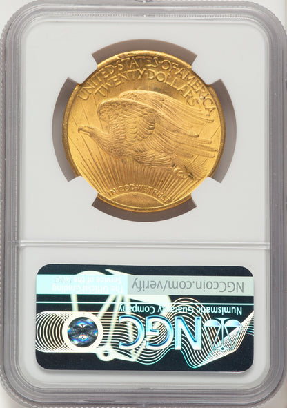 1924 $20 Saint Saint-Gaudens Double Eagle NGC MS66+