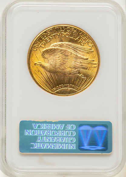 1925 $20 CAC Saint-Gaudens Double Eagle NGC MS65