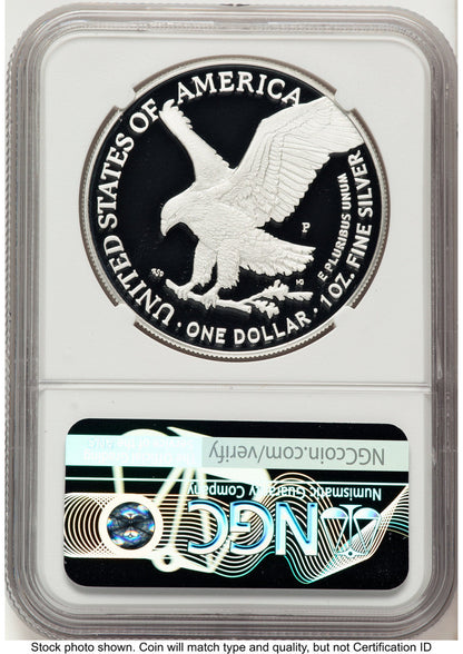 2026-P Proof Silver Eagle Congratulations Set 1 oz FDI America 250 Congress Building Label NGC PF70