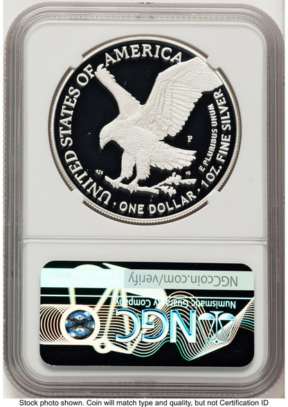 2026-P 1 oz Silver Eagle Congratulations Set FDI 250 NGC PF70 Hancock Label