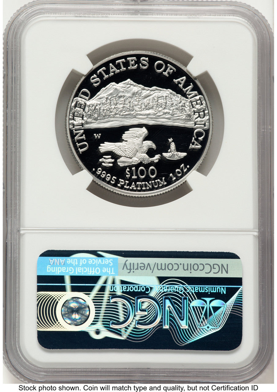 2002-W Proof Platinum Eagle 1 oz Mike Castle NGC PF70