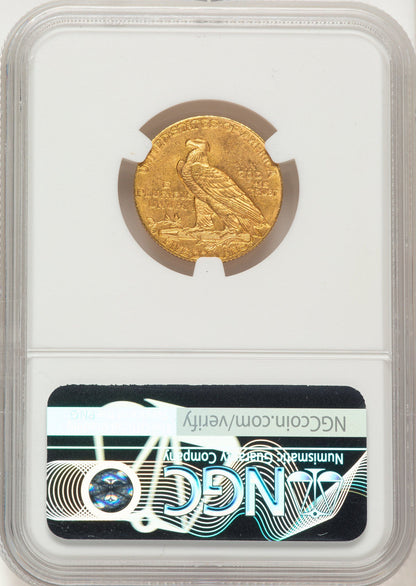 1908-D $5 Indian Half Eagle NGC MS63
