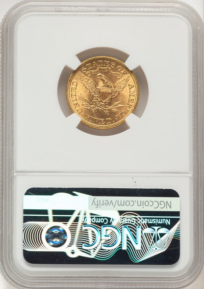 1899 $5 Liberty Half Eagle NGC MS66