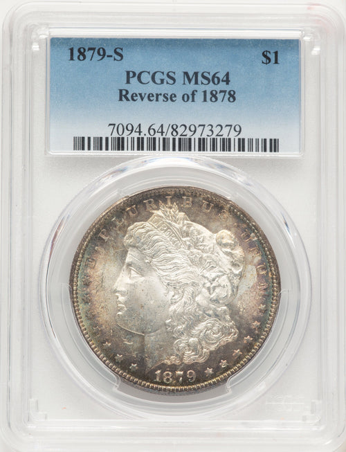 1879-S Reverse of 1878 Morgan Dollar PCGS MS64