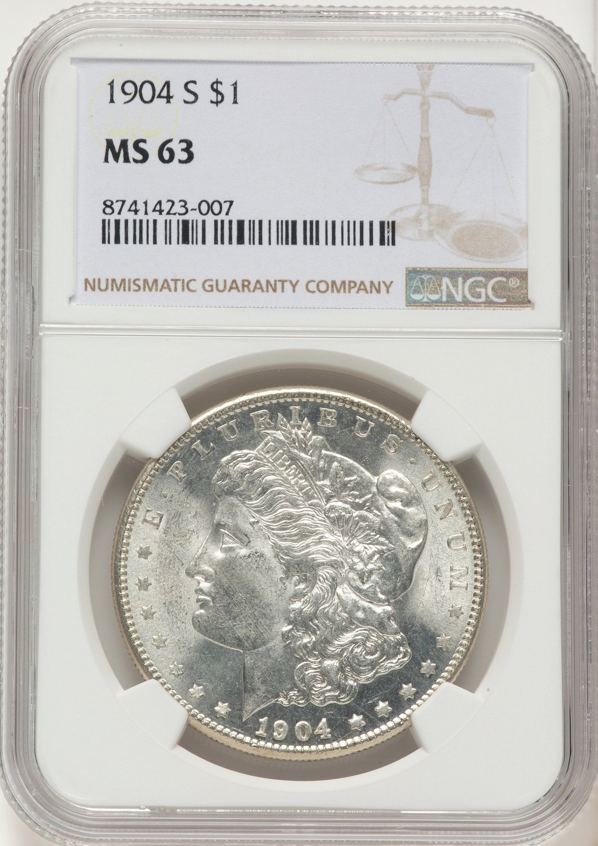 1904-S Morgan Dollar NGC MS63
